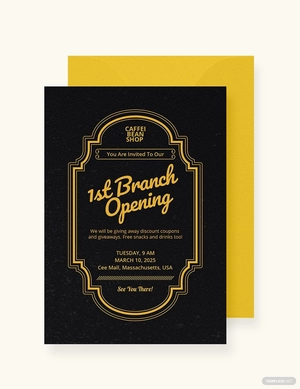 Vintage Hand Lettering Invitation