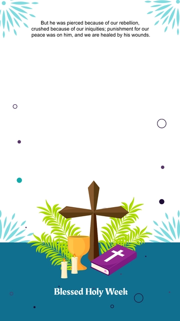 Free Holy Week Snapchat Geofilter Template to Edit Online