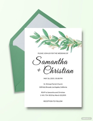 Fall Wedding Invitation RSVP Template