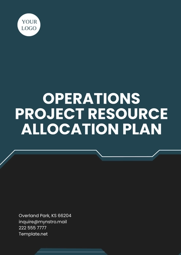 Free Operations Project Resource Allocation Plan Template to Edit Online