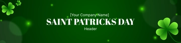 Free Saint Patrick's Day Header Template to Edit Online