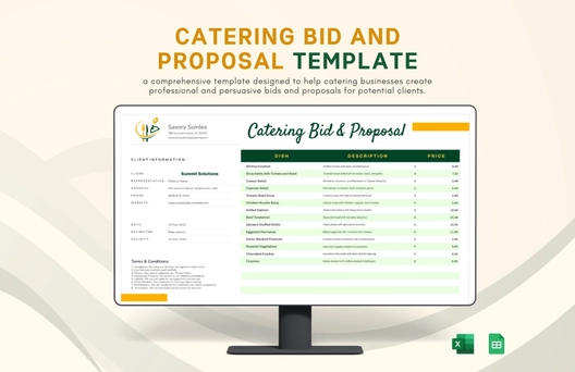Catering Bid and Proposal Template