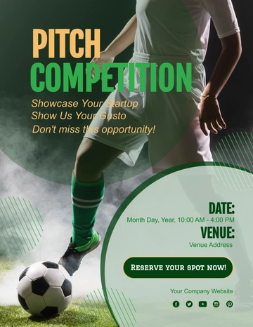 Free Pitch Competition Flyer Template to Edit Online