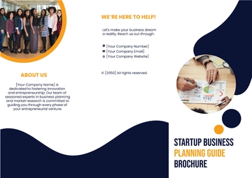 Free Startup Business Planning Guide Brochure Template to Edit Online