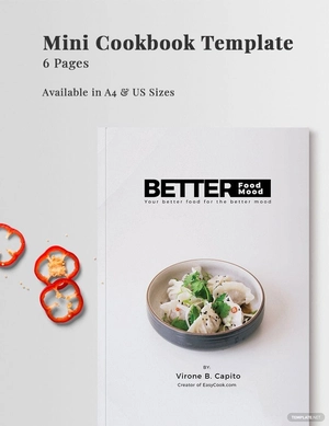 Mini Cookbook Template