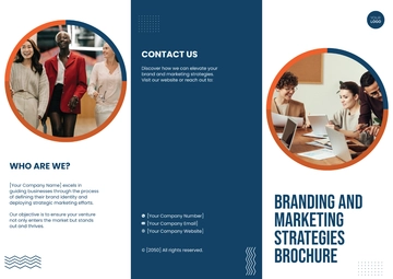 Free Branding and Marketing Strategies Brochure Template to Edit Online
