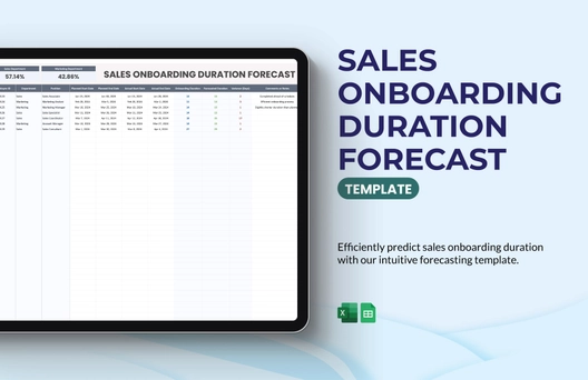Sales Onboarding Duration Forecast Template