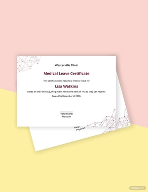 Medical Leave Certificate
