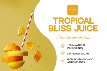 Free Juice Label Template to Edit Online