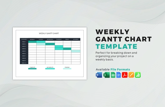 Weekly Gantt Chart Template