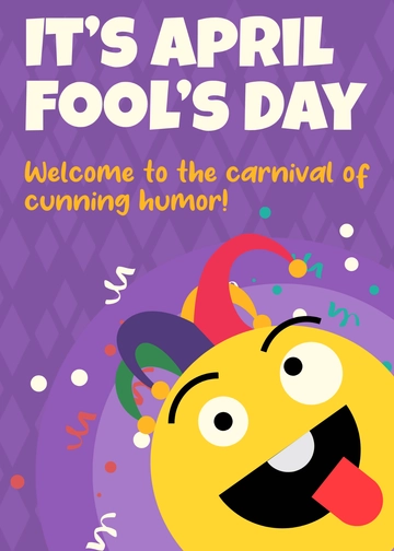 Free April Fool's Day Invitation Card Template to Edit Online