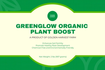 Free Agriculture Product Label Template to Edit Online