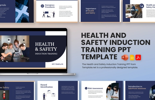 Health and Safety Induction Training PPT Template