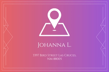 Free Modern Address Label Template to Edit Online