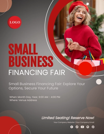 Free Small Business Financing Fair Flyer Template to Edit Online