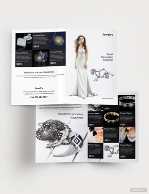 Jewelry Bi-Fold Brochure Template