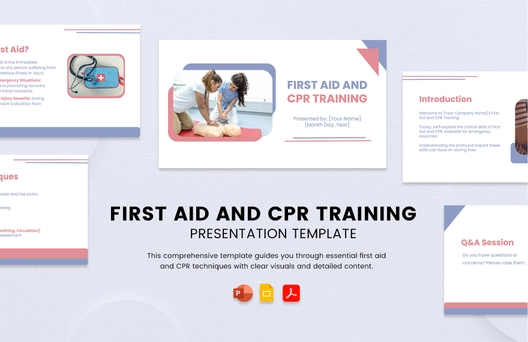 First Aid and CPR Training Presentation Template
