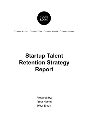 Free Startup Talent Retention Strategy Report Template to Edit Online