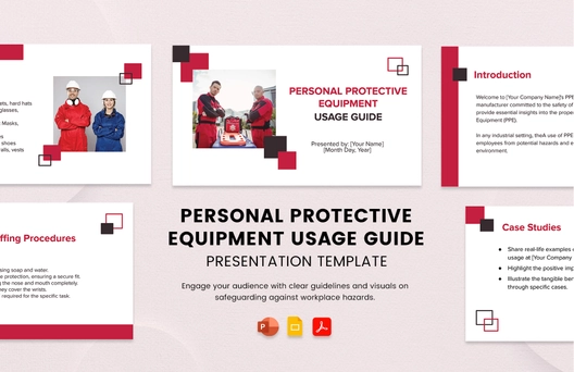 Personal Protective Equipment Usage Guide Presentation Template