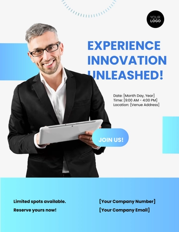 Free Tech Startup Showcase Flyer Template to Edit Online