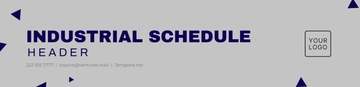 Free Industrial Schedule Header Template to Edit Online