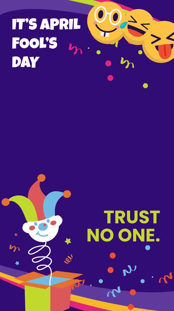Free April Fool's Day Snapchat Geofilter Template to Edit Online