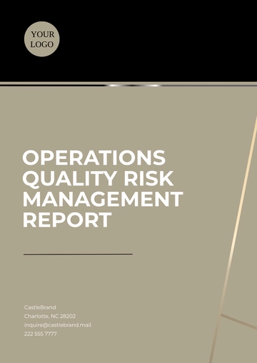 Free Operations Quality Risk Management Report Template to Edit Online