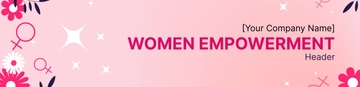 Free Women Empowerment Header Template to Edit Online