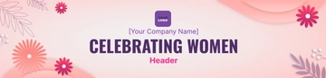 Free Celebrating Women Header Template to Edit Online