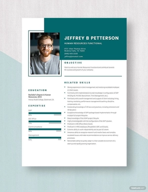 Human Resources Functional Resume