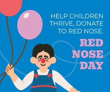 Free Red Nose Day  Ad Banner Template to Edit Online