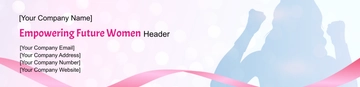 Free Empowering Future Women Header Template to Edit Online