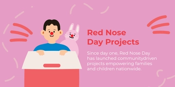 Free Red Nose Day Blog Banner Template to Edit Online