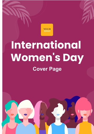 Free International Women's Day Cover Page Template to Edit Online