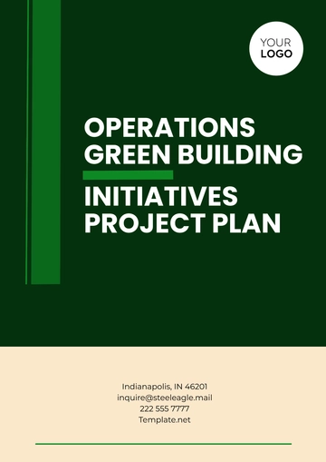 Free Operations Green Building Initiatives Project Plan Template to Edit Online