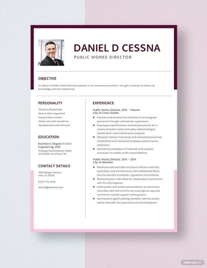 Public Works Director Resume