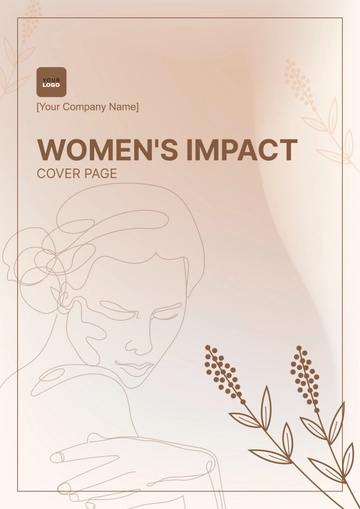 Free Women's Impact Cover Page Template to Edit Online