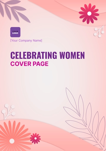 Free Celebrating Women Cover Page Template to Edit Online