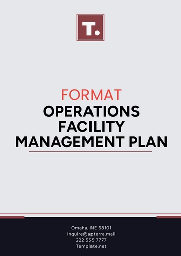 Free Format Operations Facility Management Plan Template to Edit Online