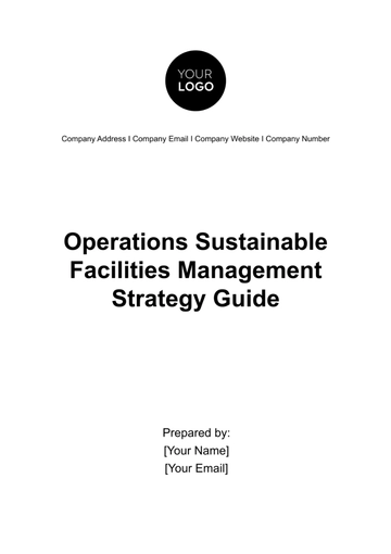 Free Operations Sustainable Facilities Management Strategy Guide Template to Edit Online