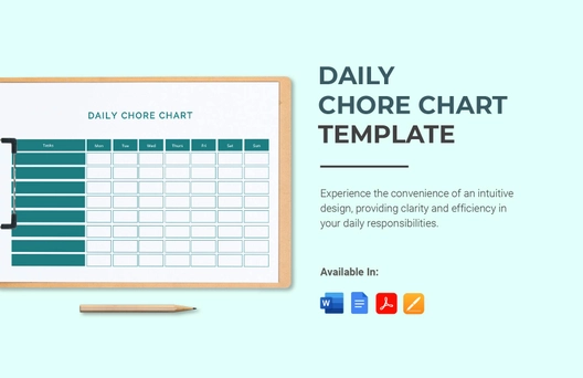 Daily Chore Chart Template