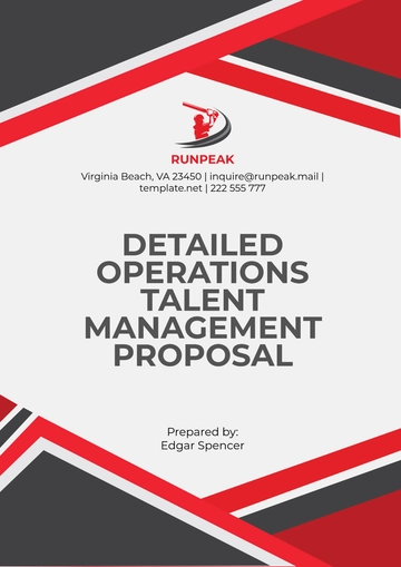 Free Detailed Operations Talent Management Proposal Template to Edit Online