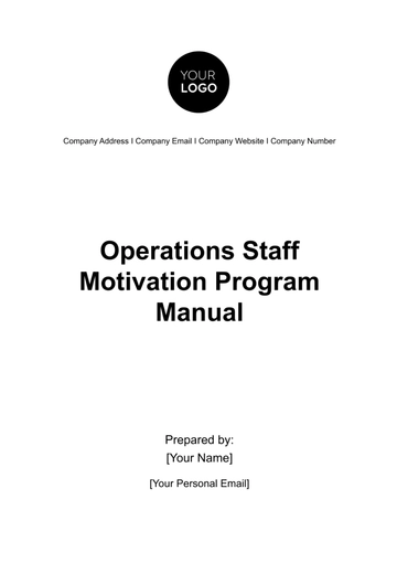 Free Operations Staff Motivation Program Manual Template to Edit Online