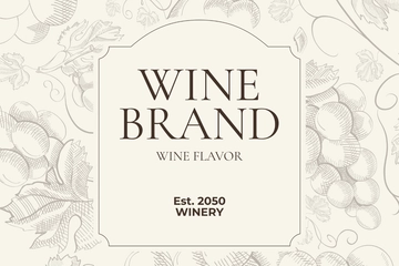 Free Elegant Wine Label Template to Edit Online