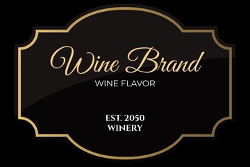 Free Gold and Black Wine Label Template to Edit Online