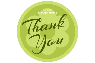 Free Circle Sticker Label Template to Edit Online