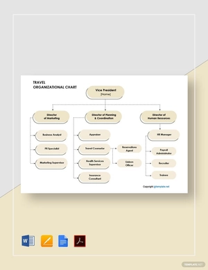 Travel Organizational Chart Template