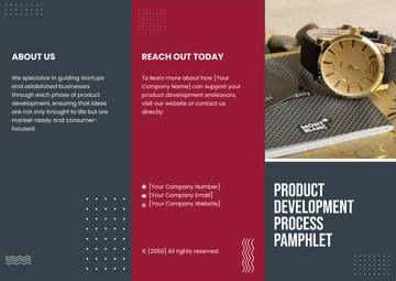 Free Product Development Process Pamphlet Template to Edit Online