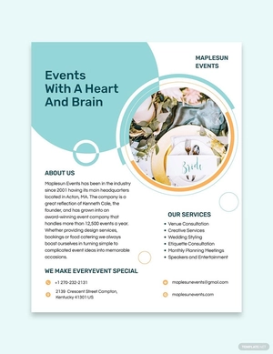 Wedding & Event Planner Flyer Template