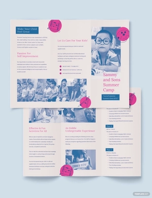 Summer School Tri-fold Brochure Template
